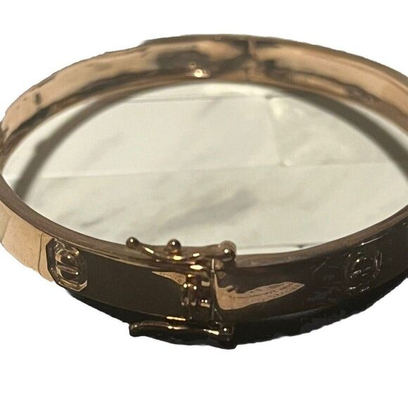 Rose Toned Diamond Eternity Bracelet Sterling Silver 14kt Rose Gold Overlay - Picture 9 of 13